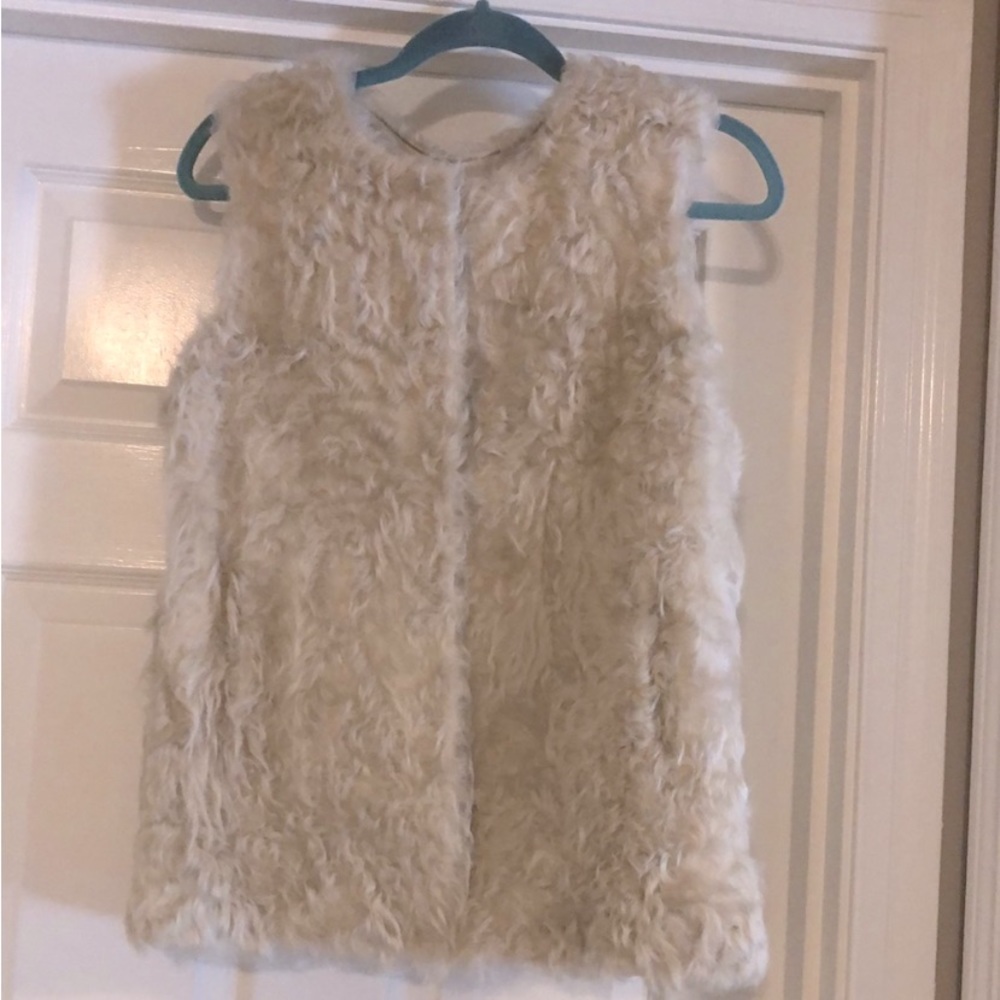 Michael Kors Shearling Vest Genuine Lamb Fur